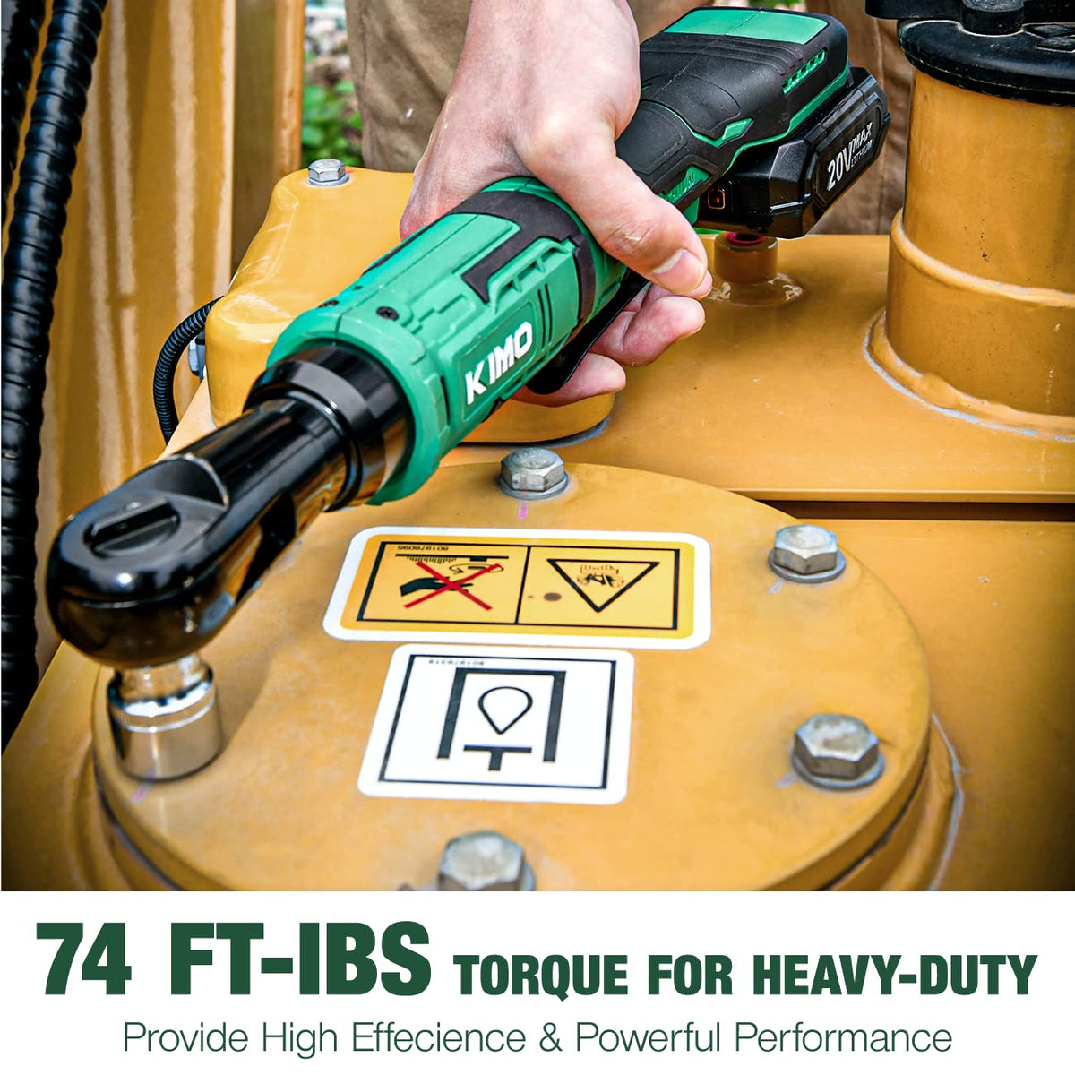 KIMO 20V Cordless Ratchet Wrench 1/2