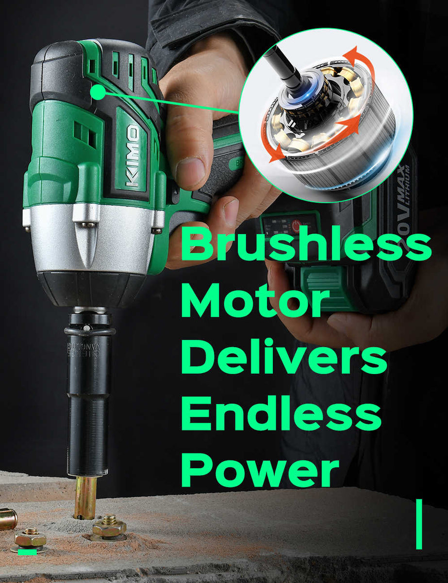 20V Cordless Brushless Impact Wrench Set – KIMO